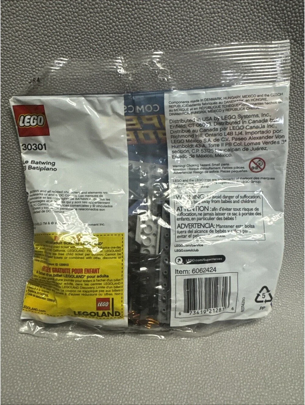 LEGO DC Comics Super Heroes Batman #30301 Batwing 45 Pcs. PolyBag New
